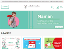 Tablet Screenshot of centre-les-belles-feuilles.com